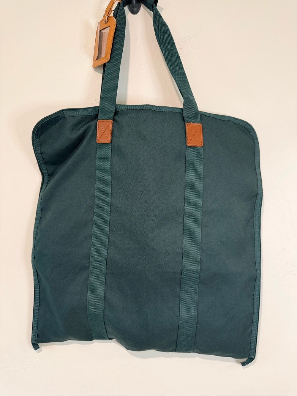 Vintage Air Express Garment Bag Green Travel Suit Carrier Hanging Luggage - Picture 3 of 8